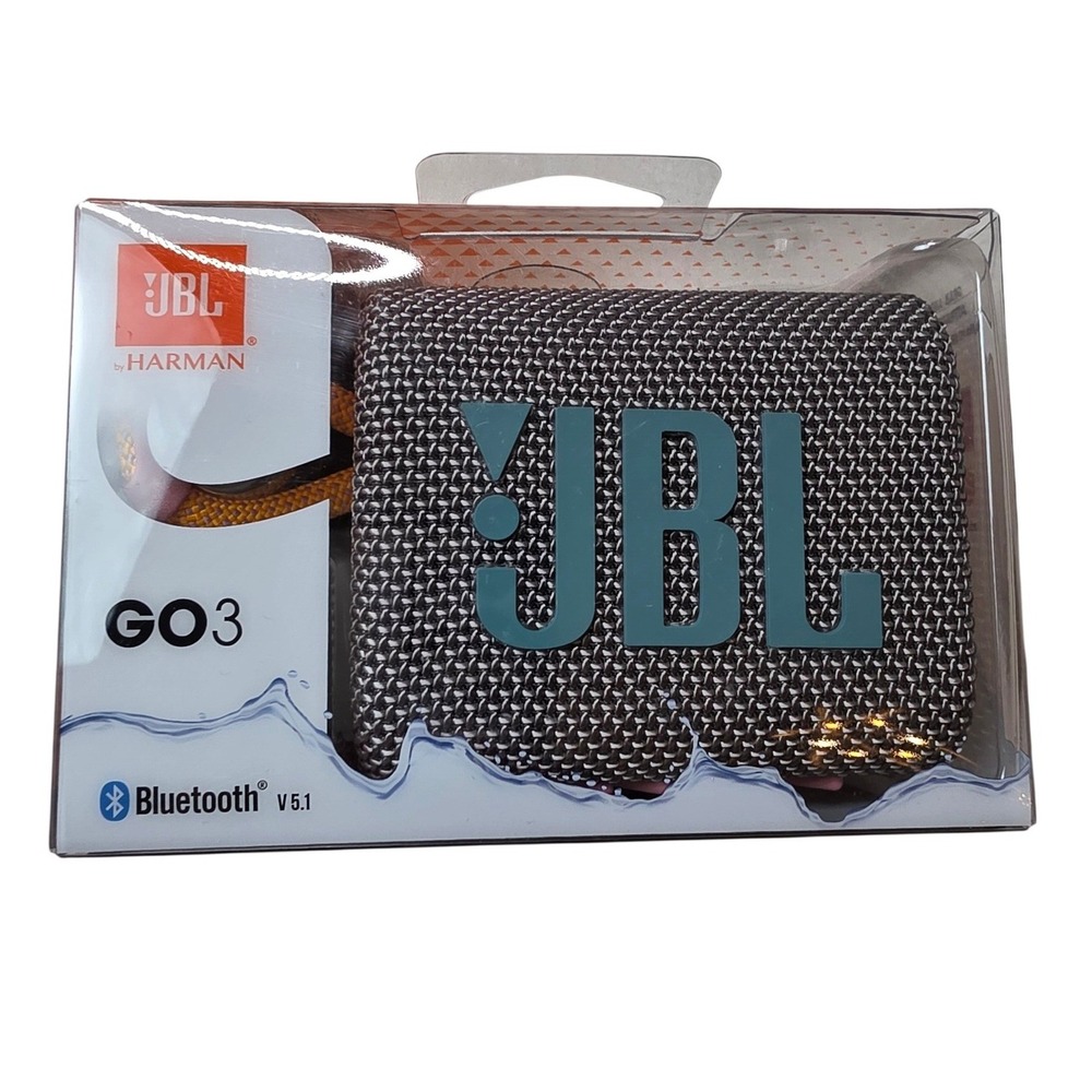 JBL Go 3 Portable Bluetooth Speaker Waterproof Dustproof Gray JBLG03GRYAM F1